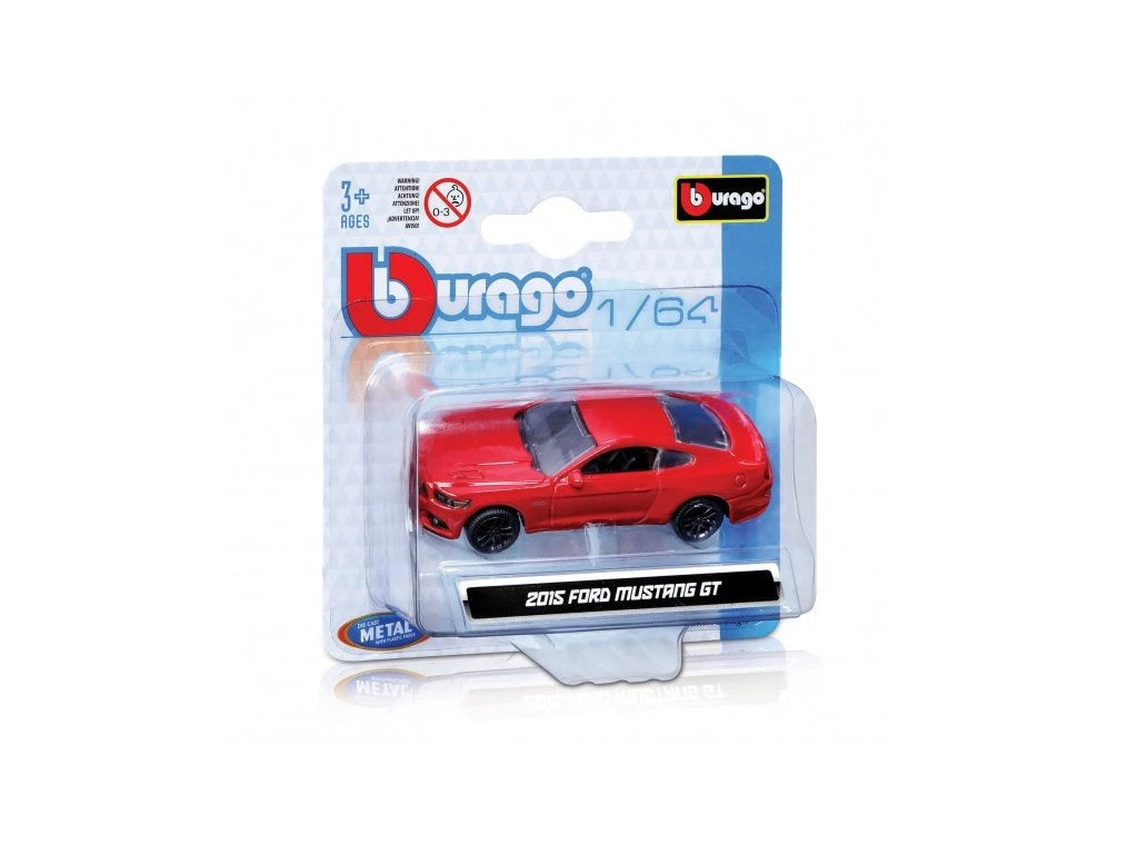 BBURAGO 2015 Ford Mustang GT 1/64 RED
