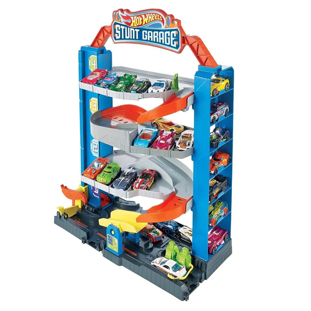 Hot Wheels Stunt Garage Play Set for Kids 4 years up