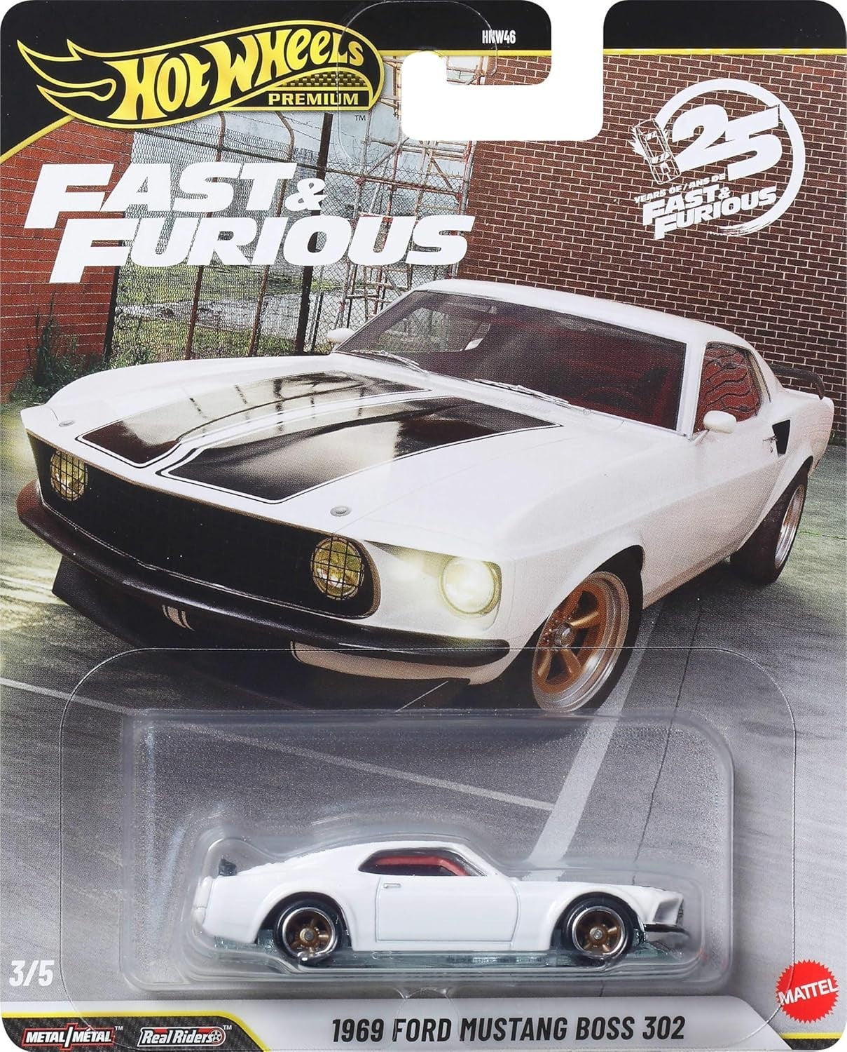 HOT WHEELS PREMIUM FAST & FURIOUS 1969 Ford Mustang Boss 302