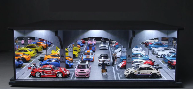 1:64 Underground Parking Garage Lighted