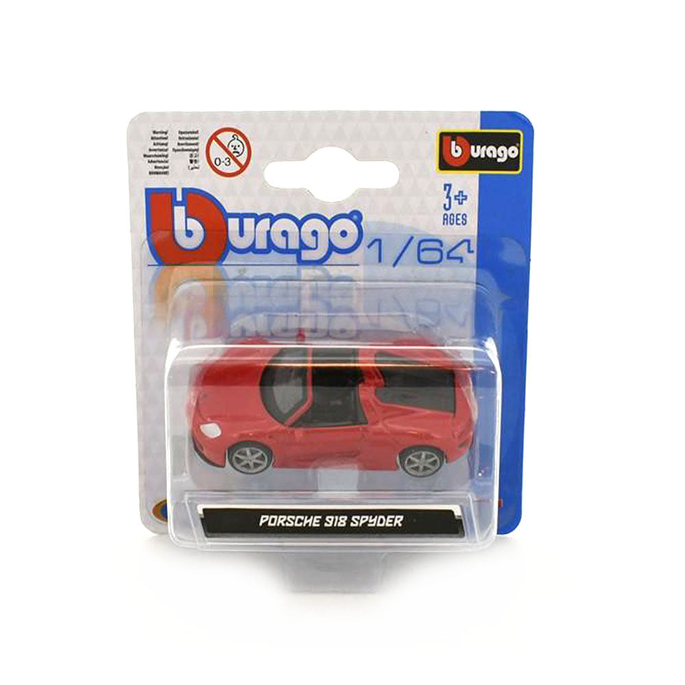 BBURAGO Porsche 918 Spyder 1/64 Red