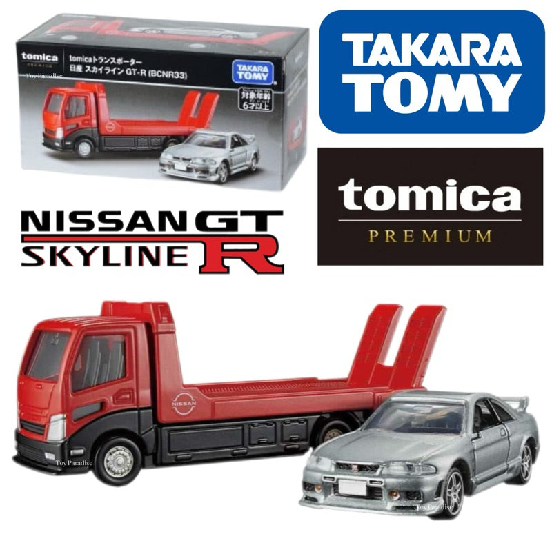 Tomica Premium Transporter Nissan Skyline GT-R (BCNR33) Die-Cast Model