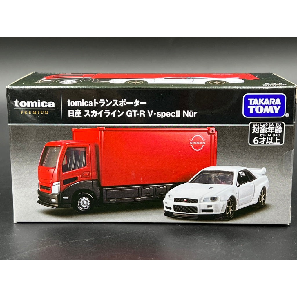 Tomica Premium Transporter Nissan Skyline GT-R V. spec II Nur