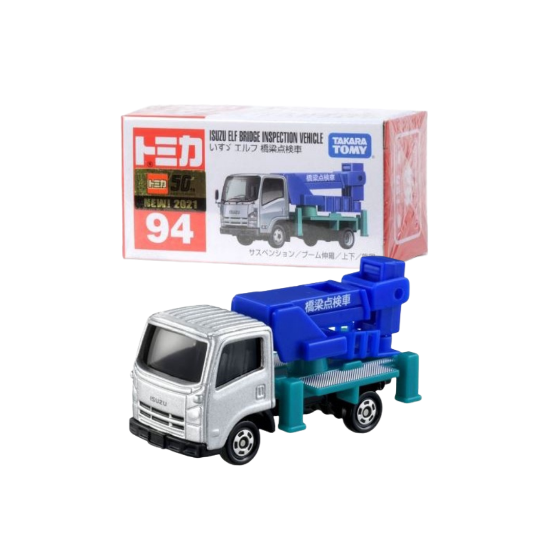 TOMICA No. 94-9 Isuzu Elf Bridge Inspection Car