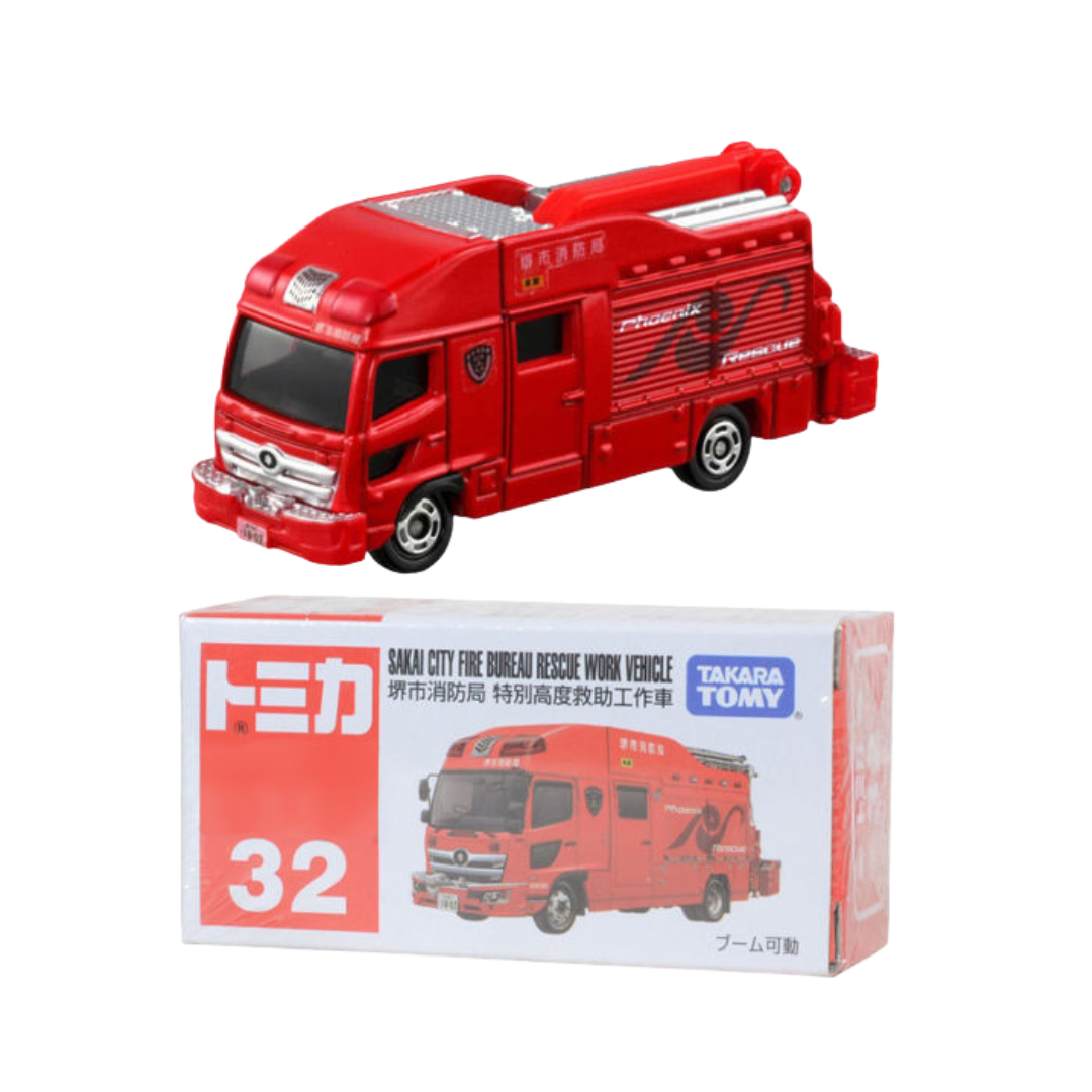 TOMICA No. 32 Sakai City Fire Bureau Rescue Work Vehicle