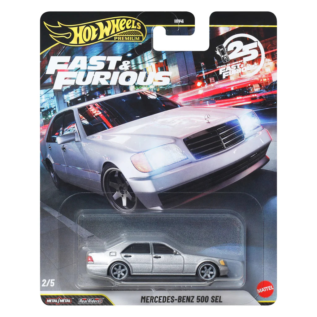 HOT WHEELS PREMIUM FAST & FURIOUS Mercedes-Benz 500 Sel