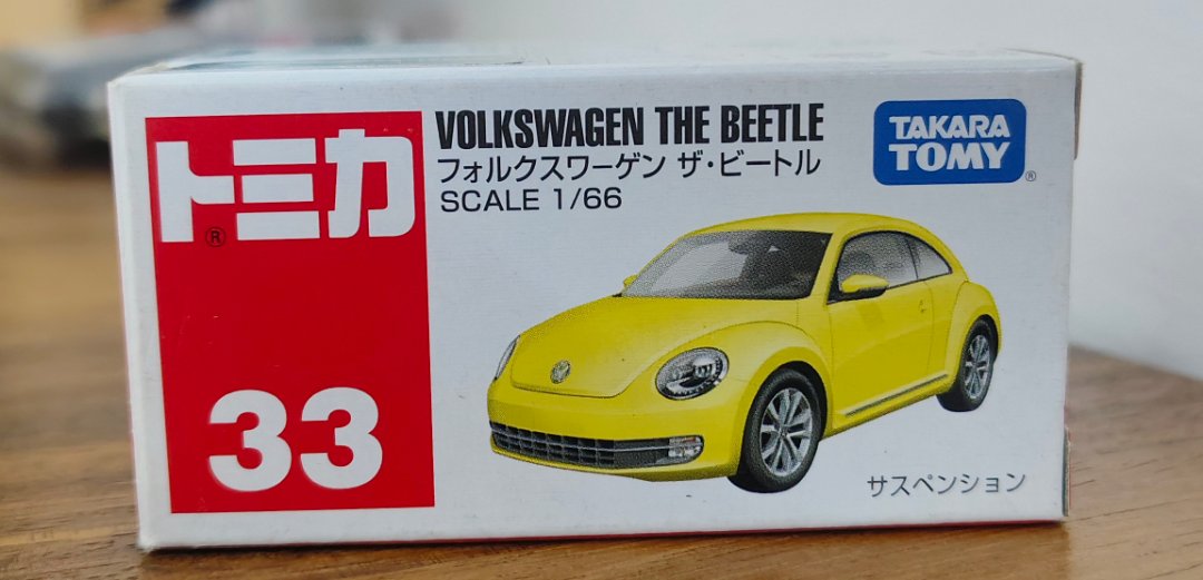Takara Tomy Tomica no. 33 Volkswagen The Beetle