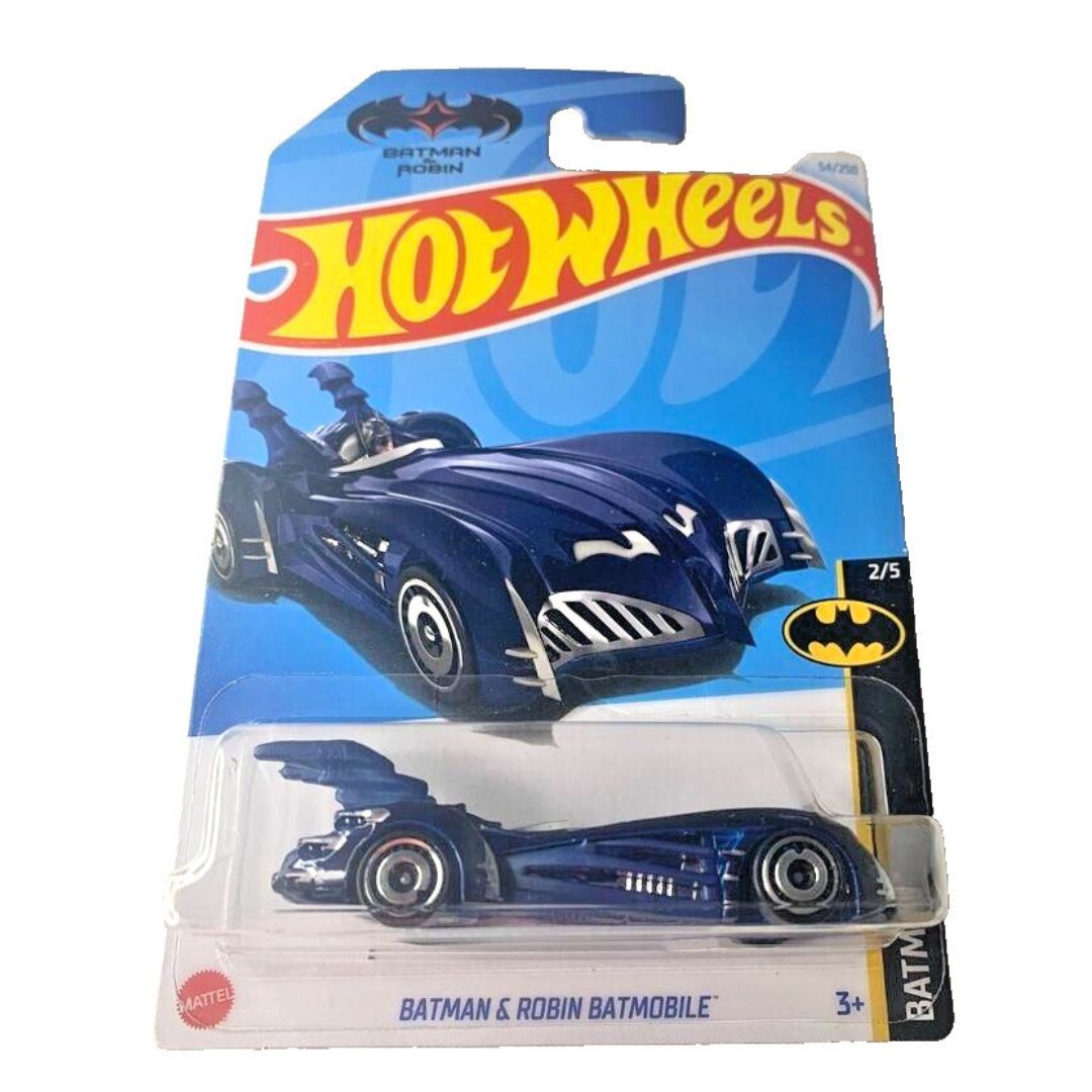 HOT WHEELS BATMAN Batman & Robin Batmobile