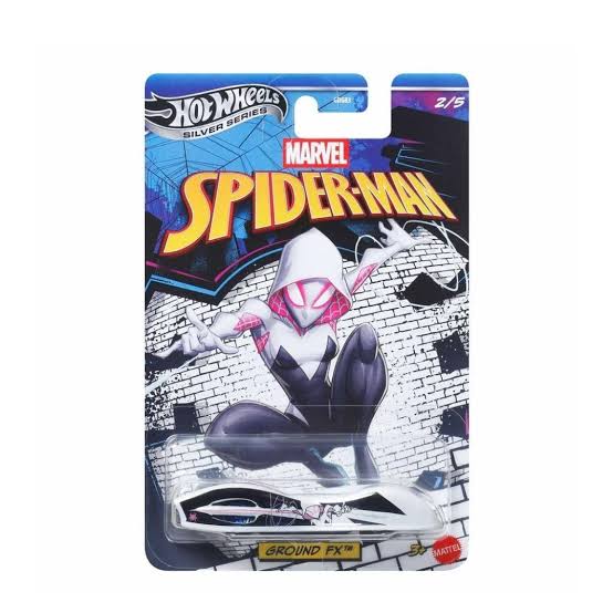 Hot Wheels Premium Silver Series Marvel Spider-Man Ground Fx