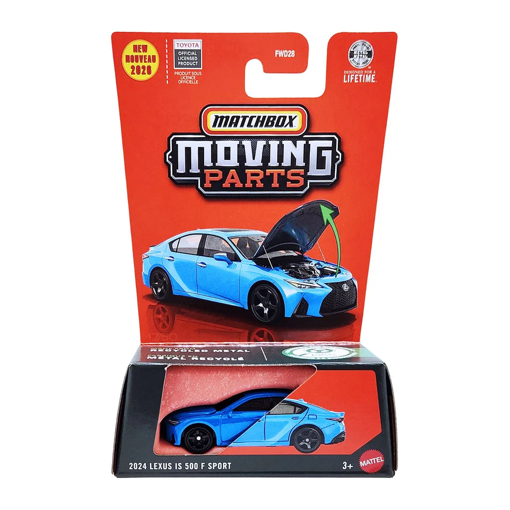 MatchBox Moving Parts 2024 Lexus IS 500 F Sport