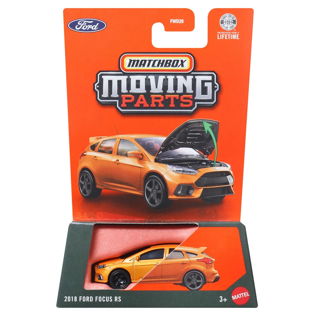 MatchBox Moving Parts 2018 Ford Focus RS