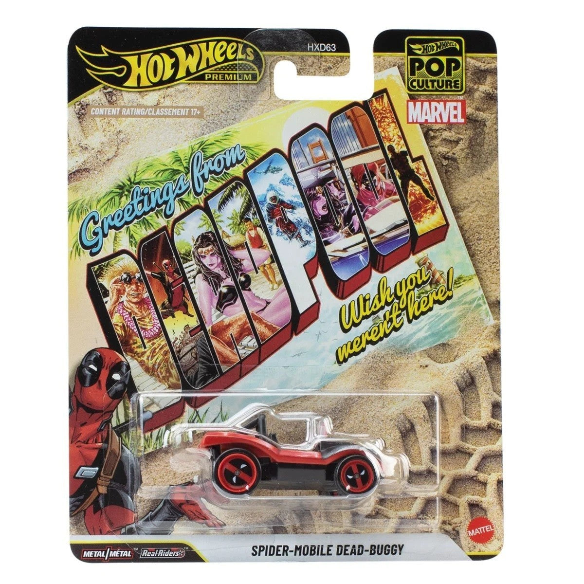 Hot Wheels Premium Pop Culture Marvel Deadpool - Spider-Mobile Dead-Buggy