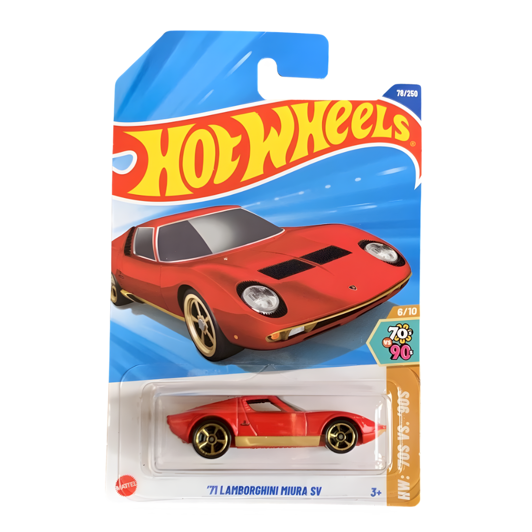 HOT WHEELS HW: '70's VS. '90's 71 Lamborghini Miura SV