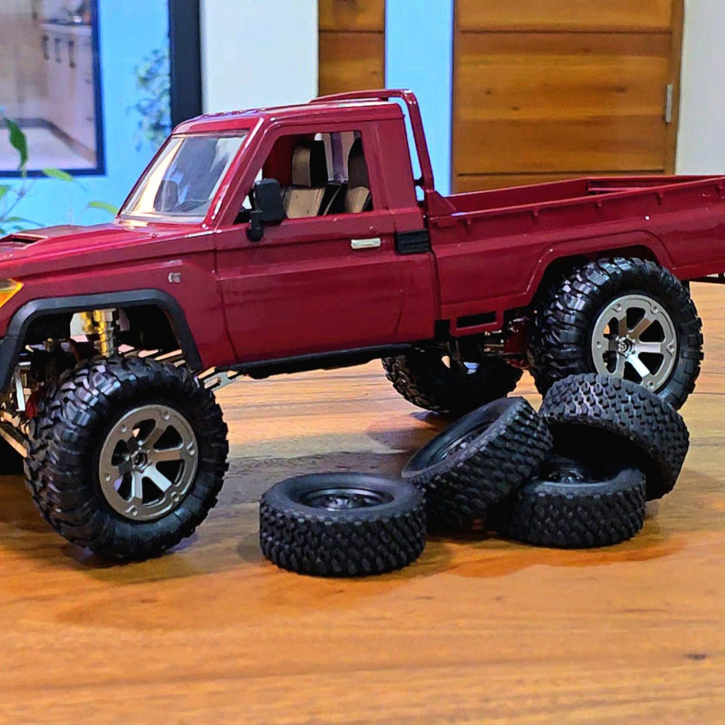 73mm Tire Upgrade Set for LC79, Hilux, D90, Hilux, Cherokee Models