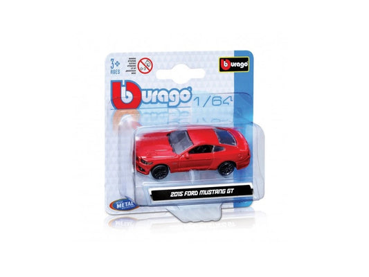 BBURAGO 2015 Ford Mustang GT 1/64 RED