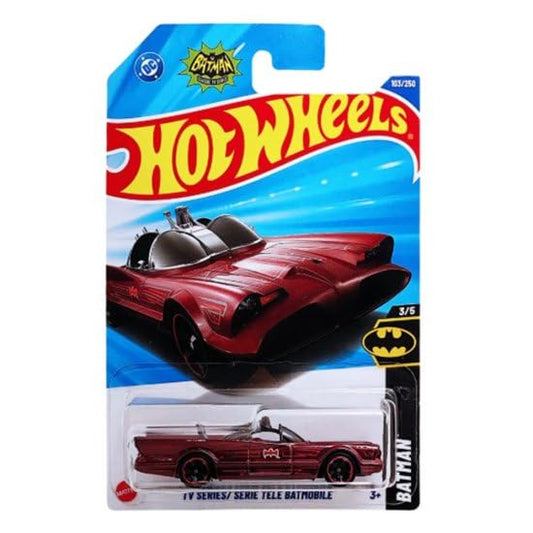 Hot Wheels Batman TV Series Batmobile 3/5 NEW Red