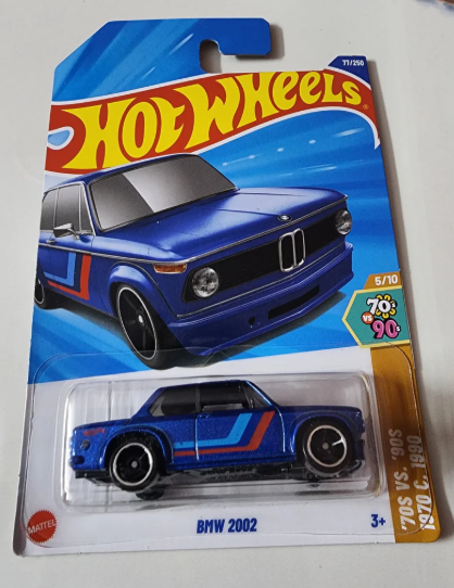 Hot Wheels HW: '70's VS 90's BMW 2002 BLUE