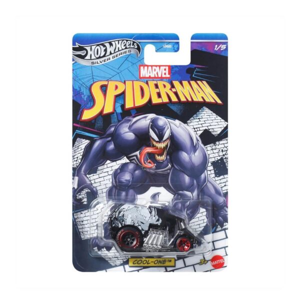 Hot Wheels Premium Silver Series Marvel Spider-Man Cool-One