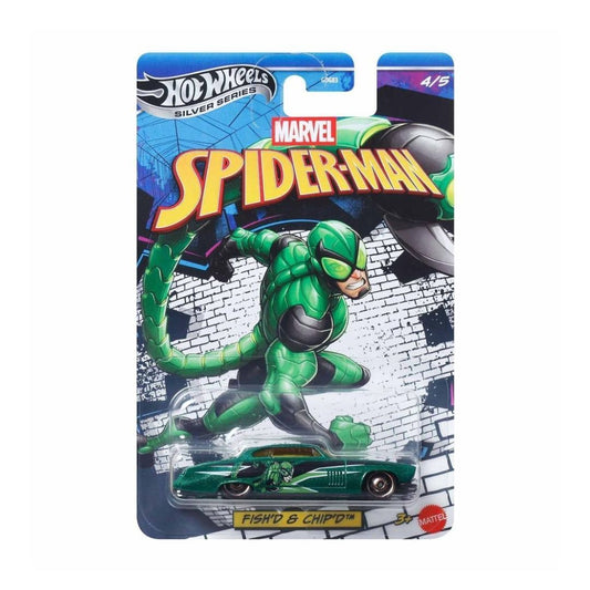 Hot Wheels Premium Silver Series Marvel Spider-Man  Fish'D & Chip'D