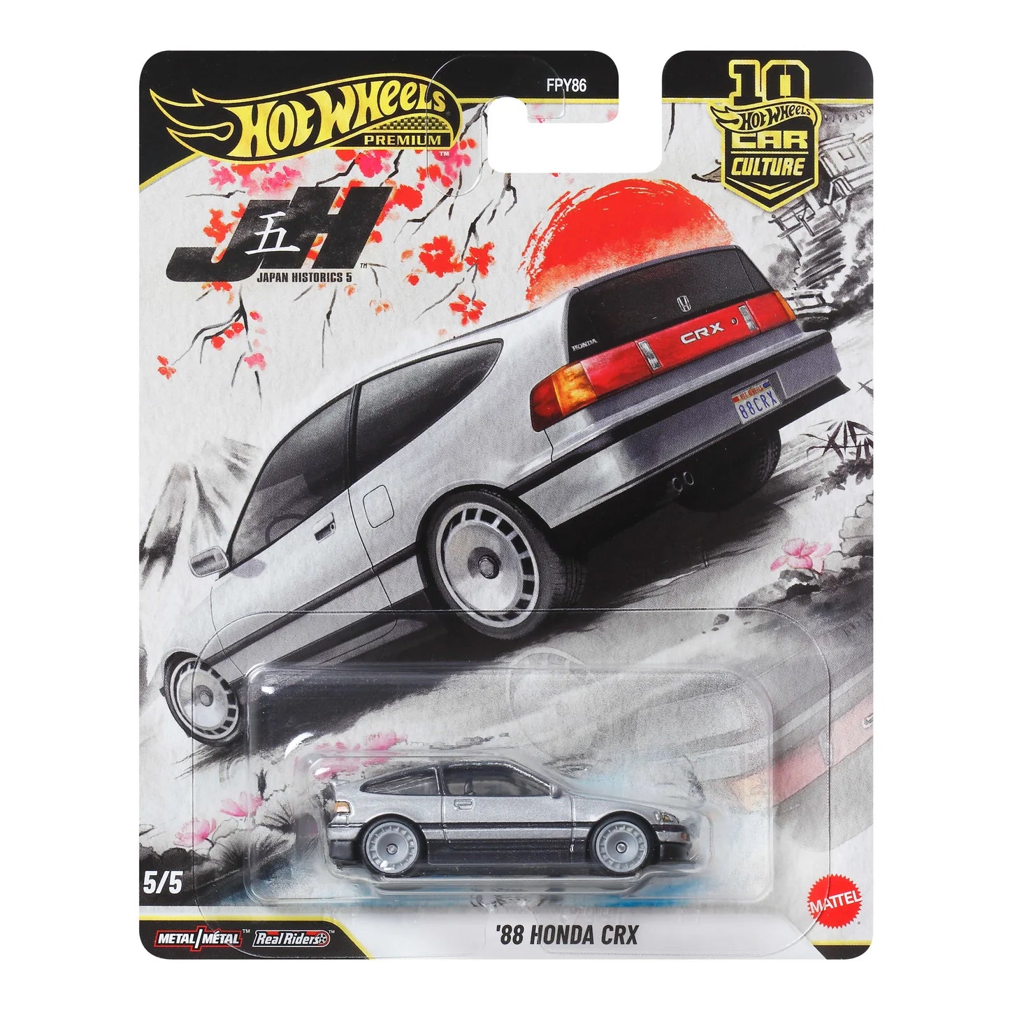 Hot Wheels Premium Car Culture Japan Historics 5 '88 Honda CRX