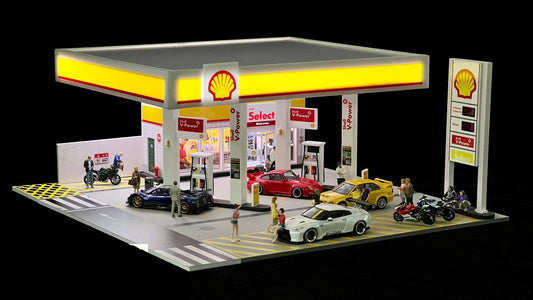 1:64 Shell Gasoline Station Diorama