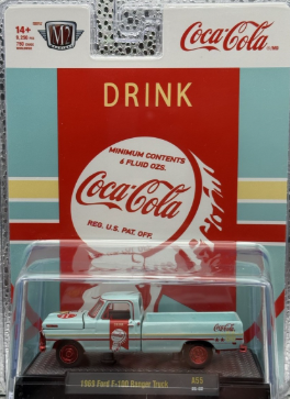 M2 Machines 1969 Ford F-100 Ranger Truck CHASE Coca Cola A55 New 2025