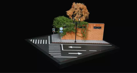 1:64 Street Scene with LED Light
