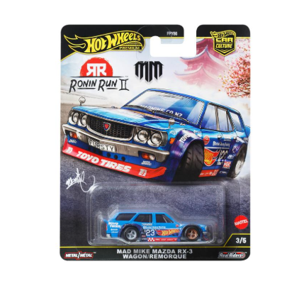 Hot Wheels Premium Car Culture Ronin Run - Mad Mike Mazda Rx-3 Wagon