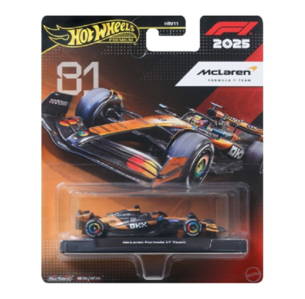 Hot Wheels Premium F1 Mclaren Formula 1 TEAM
