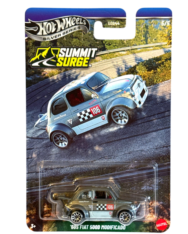 Hot Wheel Premium Silver Series Summit Surge 60 Fiat 500D Modificado