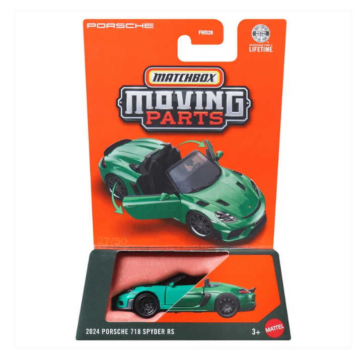 MatchBox Moving Parts 2024 Porsche 718 Spyder RS