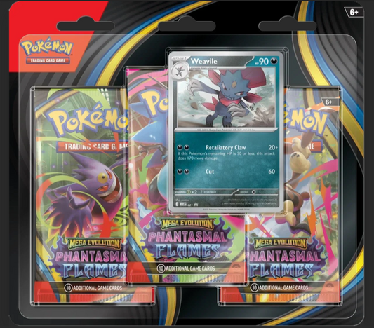 Pokemon TCG [ME02] 3 Pack Blister Assorted