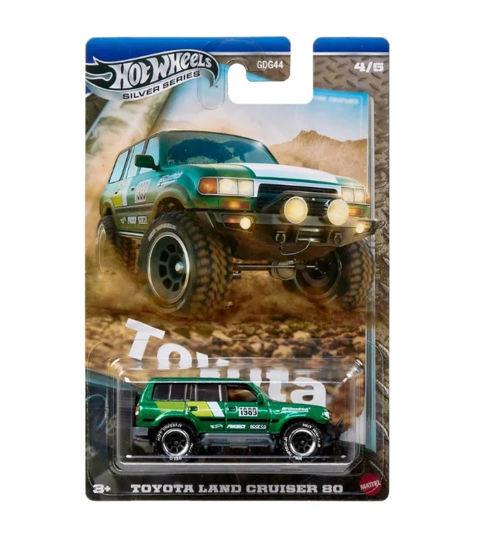 Hot Wheels Silver Series Toyota Trucks - Toyota Land Cruiser 80