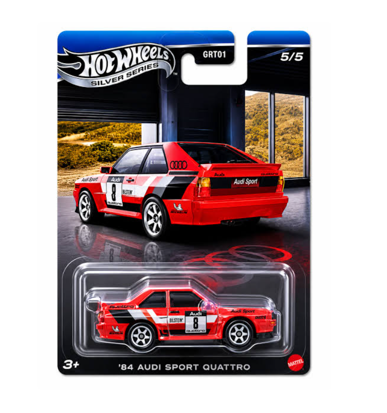 Hot Wheel Premium Silver Series 84 Audi Sport Quattro