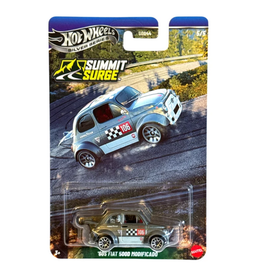 Hot Wheel Premium Silver Series Summit Surge 60 Fiat 500D Modificado
