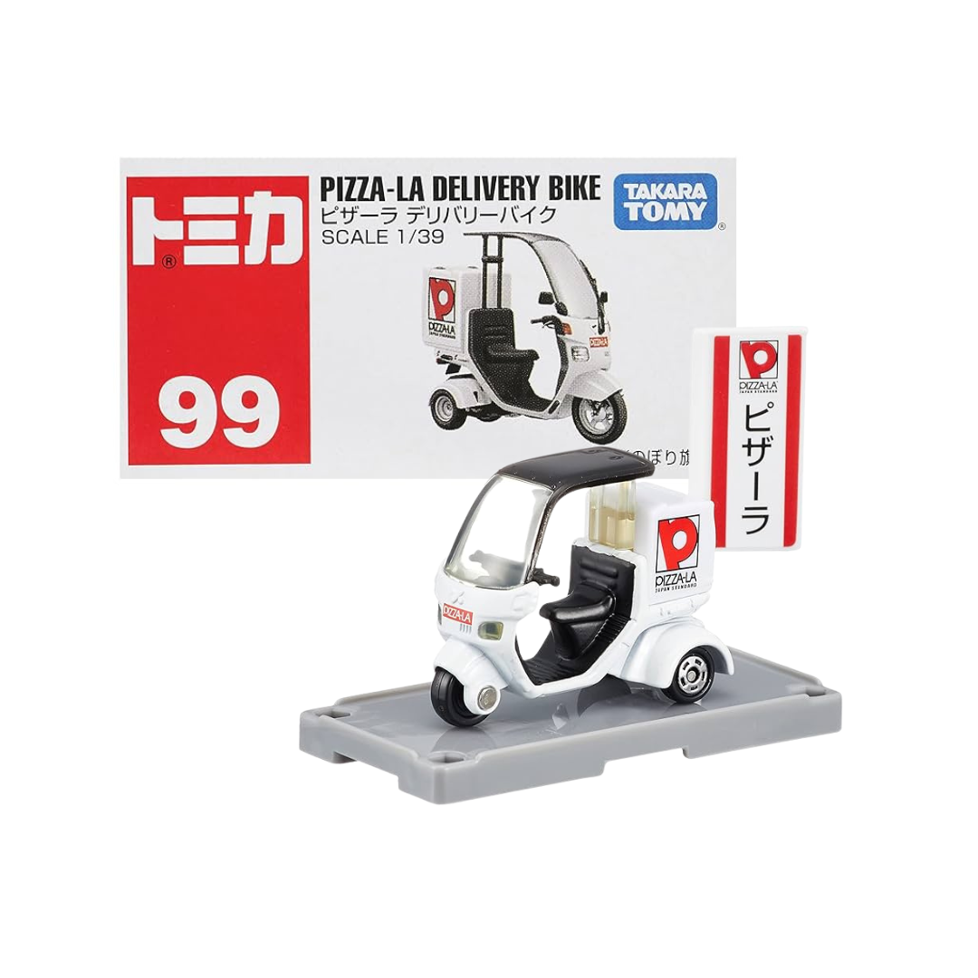 TOMICA No. 099-19 Honda Pizza -LA Delivery Bike