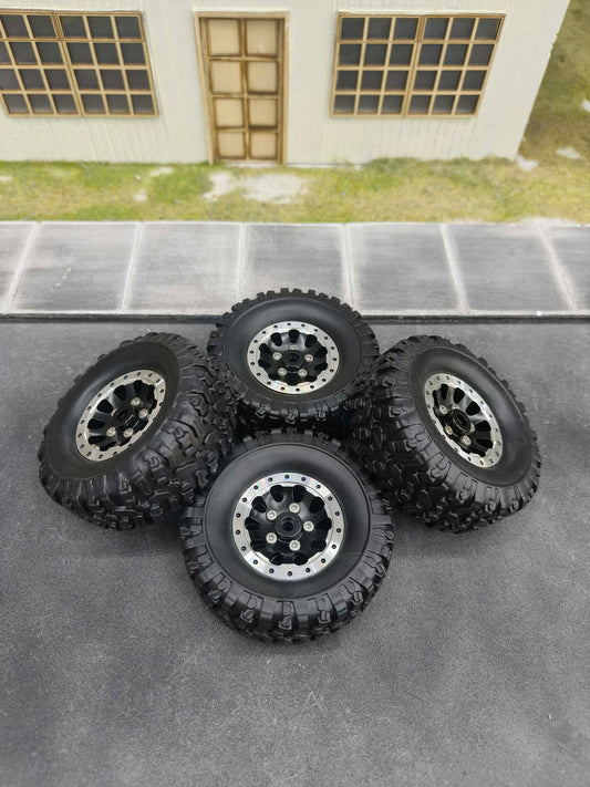 Tires for 1:12 scale RC Bedlock rims 5mm hex