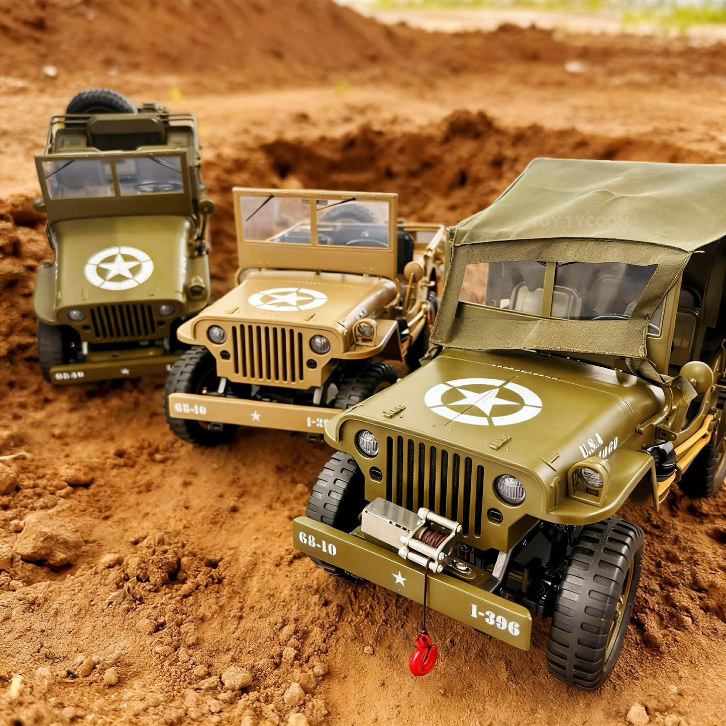 1:10 Willys Military Jeep Crawler