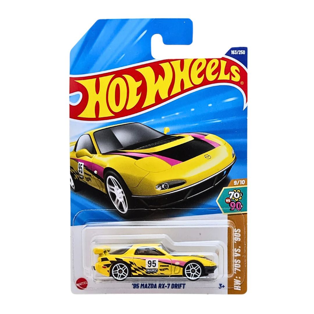 HOT WHEELS HW:'70S VS '90S '95 Mazda RX-7 Drift