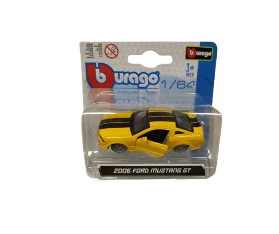 BBURAGO 2006 Ford Mustang GT Yellow 1/64