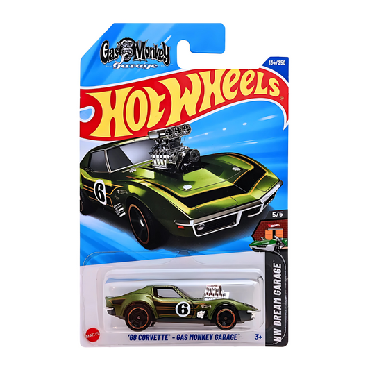HOT WHEELS DREAM GARAGE '68 CORVETTE - GAS MONKEY GARAGE