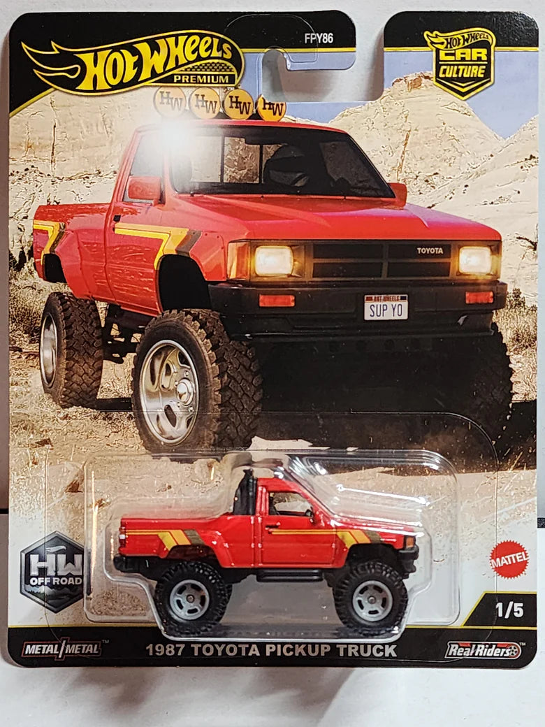 Hot Wheels Premium Car Culture Off Road 1987 Toyota Pickup Truck